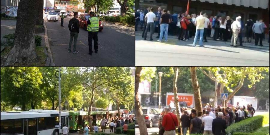 SNS pod pratnjom policije razvozi zaposlene u javnim preduzećima i upravama na doček Vučiću!