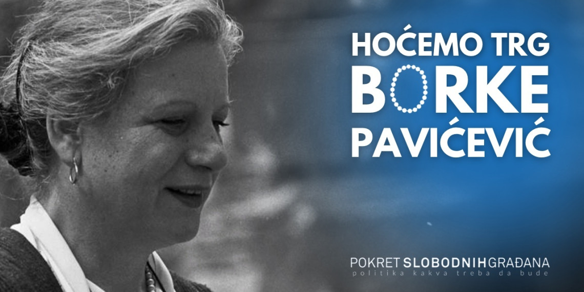 PSG pokreće inicijativu za imenovanje trga po Borki Pavićević